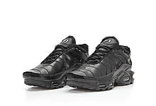 Чоловічі кросівки Nike Air Max TN Leather Black (с мехом) 09395, фото 3
