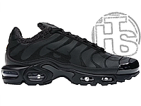 Мужские кроссовки Nike Air Max TN Leather Black (с мехом) 09395