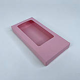 Коробка для шоколаду, 160*80*17 мм, з вікном, "запорошена троянда", фото 3