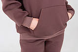 Теплий спортивний костюм на флісі Оверсайз S-2XL мокко, фото 8