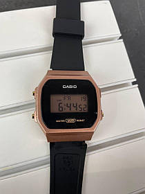 Годинник електронний Casio 168 Silicone Black- Cuprum