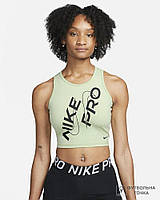 Майка женская Nike Pro Dri-FIT FB5261-343 (FB5261-343). Женские спортивные майки. Спортивная женская одежда.