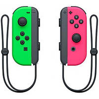 Nintendo Набор 2 Контрролера Joy-Con (неоновый зеленый / неоновый розовый)