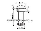 Ніжка для кухонного столу Н=100, регульована, фото 2