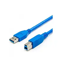 Дата-кабель Voltronic YT-3.0AMBM-3.0BL USB (тато) - USB Type B (тато) 3m Blue для периферии