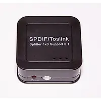 Сплиттер Asko splitter optical digital 1x3 SPDIF