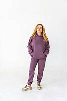 Фрезовий теплий спортивний костюм на флісі Оверсайз S-2XL
