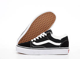 Зимові кеди з хутром Vans Old Skool Black White Low