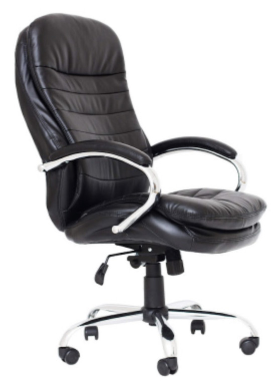 Офисное кресло Richman Валенсия-В черное хром М2 - фото 2 - id-p1395097541