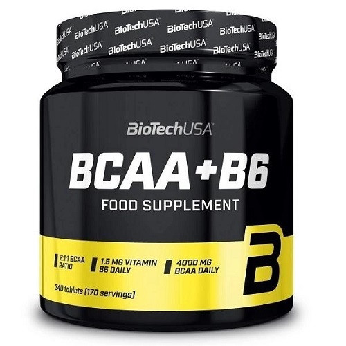 Амінокислоти (БЦАА) Biotech USA BCAA+B6 (340 таблеток.), фото 1