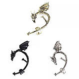 Кафф кліпс на вухо у формі Дракона Дракон Earcuff, фото 4