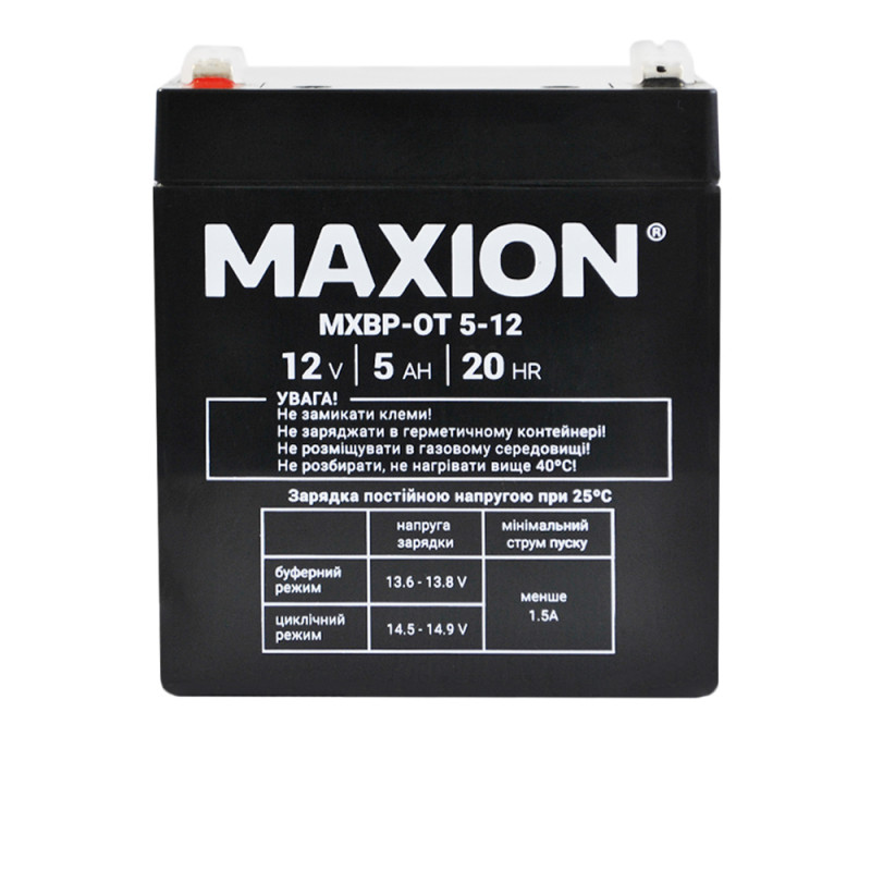 Акумулятор промисловий Maxion BP OT 5Ah 12V