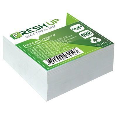 Бумага для записей, не клееная, белая 400 листов FreshUP