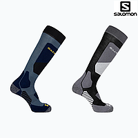 Лыжные носки Salomon S/Access 2 pack Black/Copen blue 2 пары термоноски горнолыжные