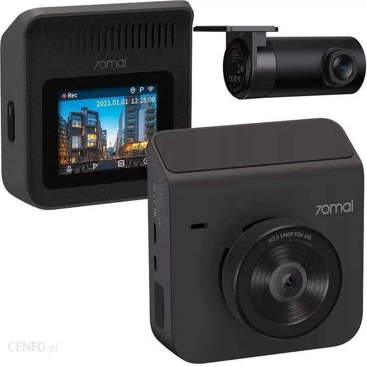 Відеореєстратор XIAOMI 70mai Dash Cam A400 Gray + Rear Cam RC09 в наявності