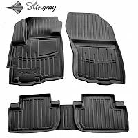 Резиновые 3D коврики в салон на Peugeot 4007 2007-2013 Stingray