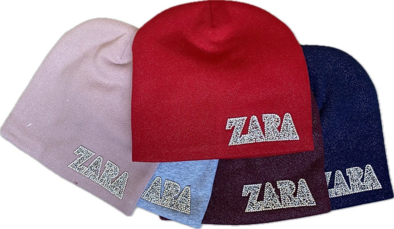 Шапка дитяча трехнитка +травичка для дівчаток 2-4 роки "cK" Україна Оптом 1008, фото 1