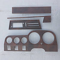 Облицовка щитка и рычагов отопителя панели приборов с планками (4 шт) ВАЗ 2103, 2106