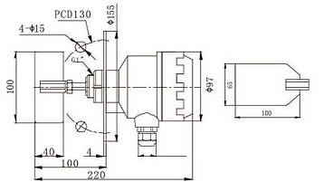 Датчик рівня SE2-10F-АВ, 220VAC, фото 2