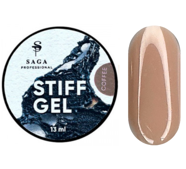 Гель для нарощування Saga Stiff Gel 05 густой гель-желе кава