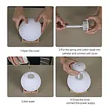 USB нічник-зволожувач повітря 3D Moon Місяць 880 мл, фото 3