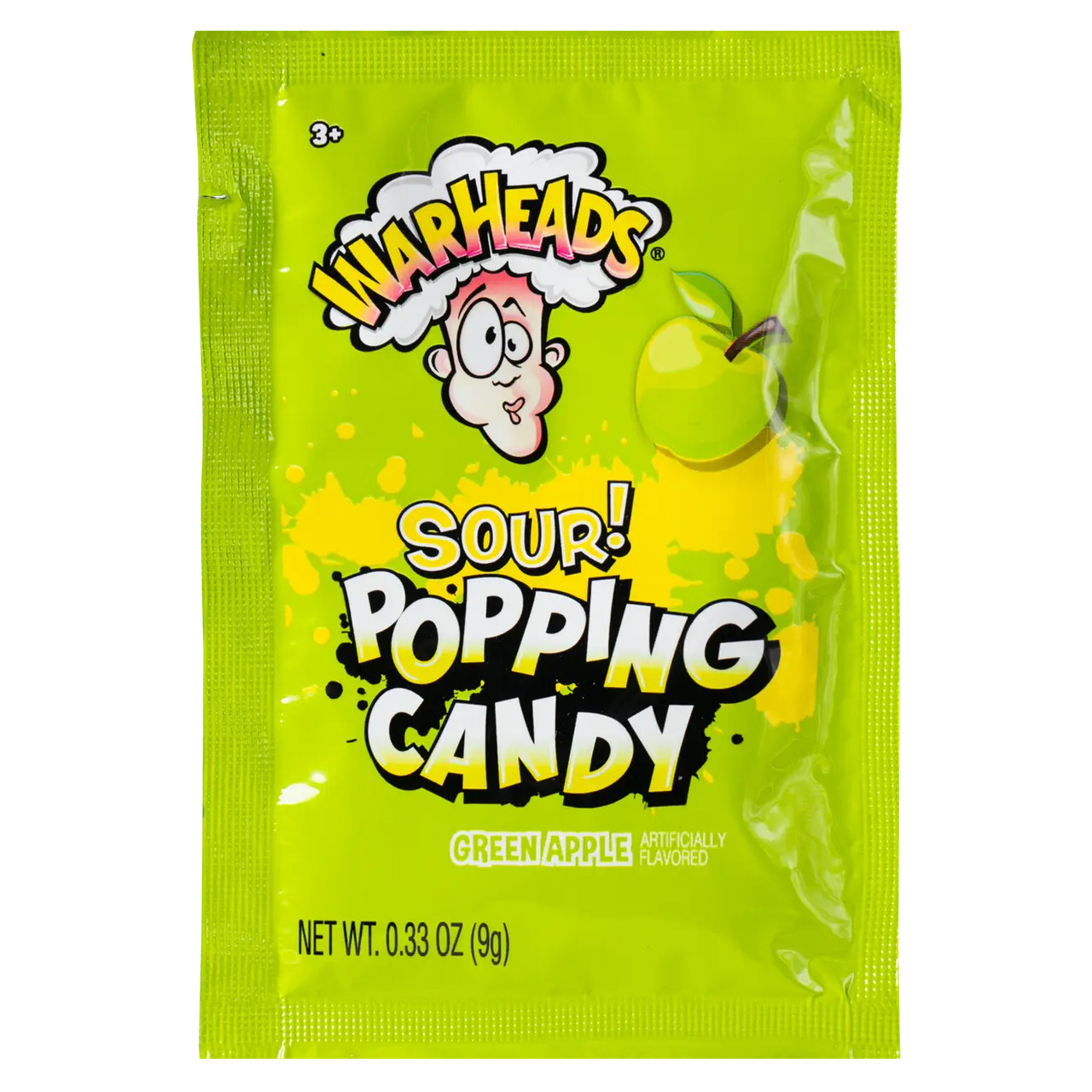 Шипуча карамель Warheads Зелене Яблоко 9 г.