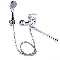 Змішувач для ванни Lidz Mars 005 з поворотним виливом (з душовим гарнітуром) (k40) LDMAR005CRM34853 Chrome