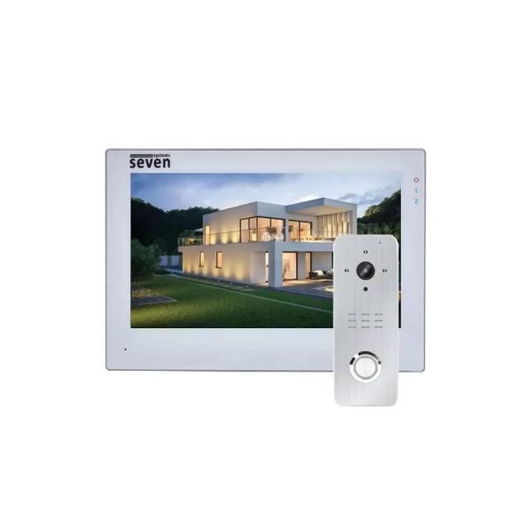Комплект Wi-Fi домофону 7 дюймів з панеллю виклику SEVEN DP-7577/7507 white