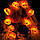 Світлодіодна гірлянда "Хелловін гарбуз" 12 LED, 5м + перехідник, чорний провід, 220V, IP44, Теплий білий, фото 7