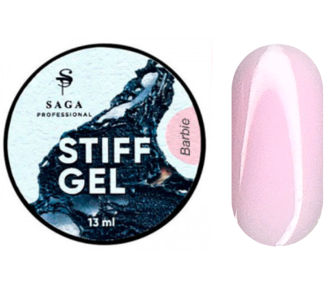 Гель для нарощування Saga Stiff Gel 06 густой гель-желе барбі