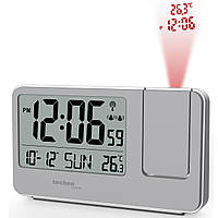 Годинник проєкційний цифровий Technoline WT534, годинник настільний кімнатний із проєкцією часу та термометром MS