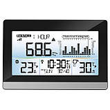 Багатофункціональний цифровий анемометр-метеостанція Technoline WS9016 Black, кліматична техніка для дому MS, фото 2