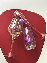 Великі келихи для червоного вина 660 мл хамелеон Фарба сучасні стильні оригінальний посуд на подарунок, фото 3