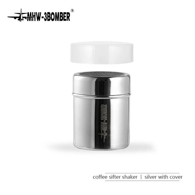 Какао шейкер 150 мл. MHW-3BOMBER диспенсер для пудры Sprinkle Powder Silver