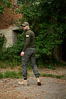 Комплект тактичиские брюки Terra | лонгслив Fling хаки