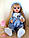 Реалістична лялька Реборн (Reborn) 55 см вініл-сіліконова Олеся в наборі з соскою, пляшкою та  іграшкою, фото 8