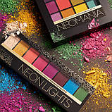 Палетка тіней для століття Eveline Eyeshadow Professional Palette, 9.6 г, No06 Neon Lights, фото 5