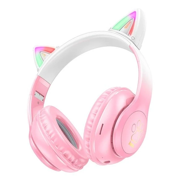 Навушники HOCO W42 Cat ears BT headphones Cherry Blossom - фото 1 - id-p2004518810