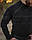 Кофта фліс анорак лонгслів з блискавками чорна, фото 6