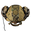 Комплект Шолом тактичний FAST Helmet NIJ IIIA + Навушники Earmor M31 MOD3 з чебурашкой + КАВЕР МУЛЬТИКАМ, фото 6
