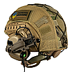 Комплект Шолом тактичний FAST Helmet NIJ IIIA + Навушники Earmor M31 MOD3 з чебурашкой + КАВЕР МУЛЬТИКАМ, фото 8