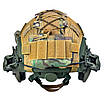 Комплект Шолом тактичний FAST Helmet NIJ IIIA + Навушники Walkers Razor Slim з чебурашкою + ліхтарик + кавер, фото 5