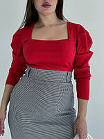Мега стильная юбка в клетку Костюмка с твидовой структурой 42-44,46-48;50-52;54-56;58-60 Цвета2 Черно-белая