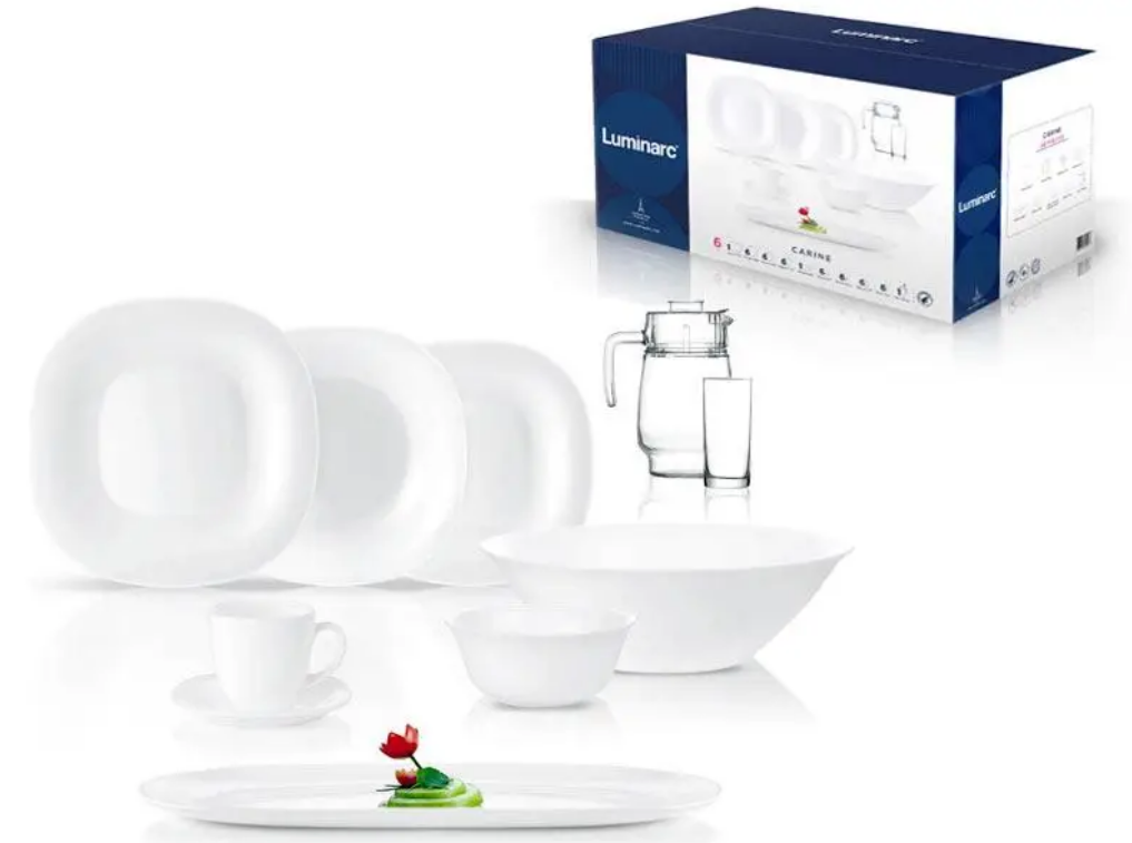 Сервіз столовий Luminarc Carine White Neo 46 предметів N4781