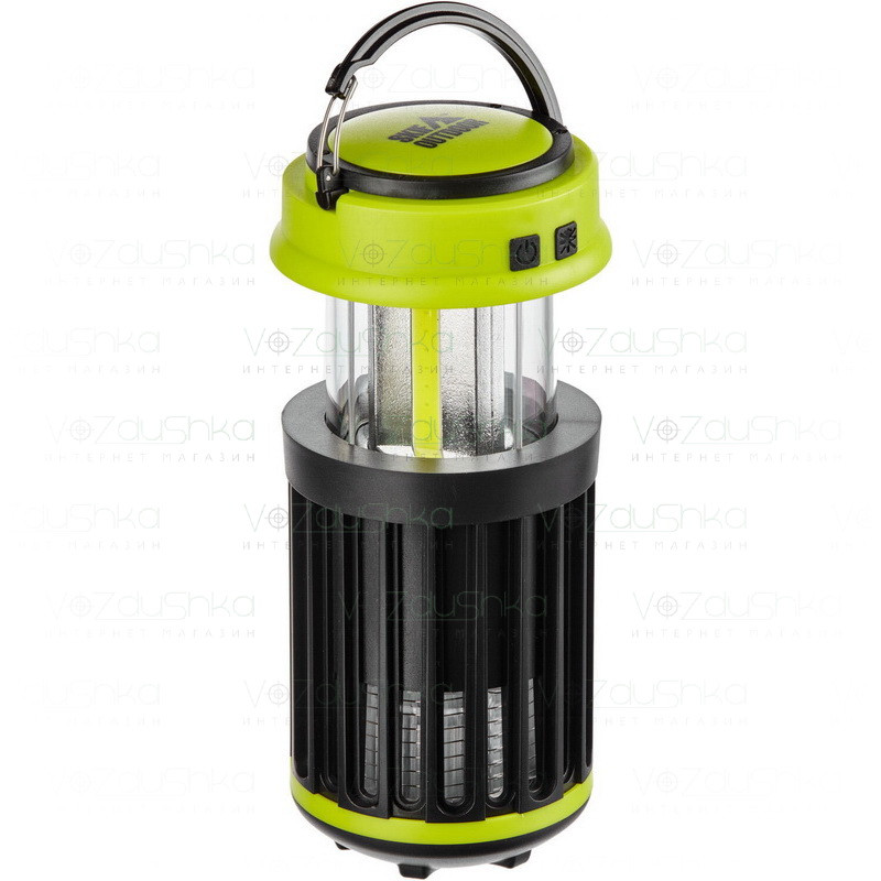 Ліхтар кемпінговий SKIF Outdoor Gaper Black / Green з захистом від комах