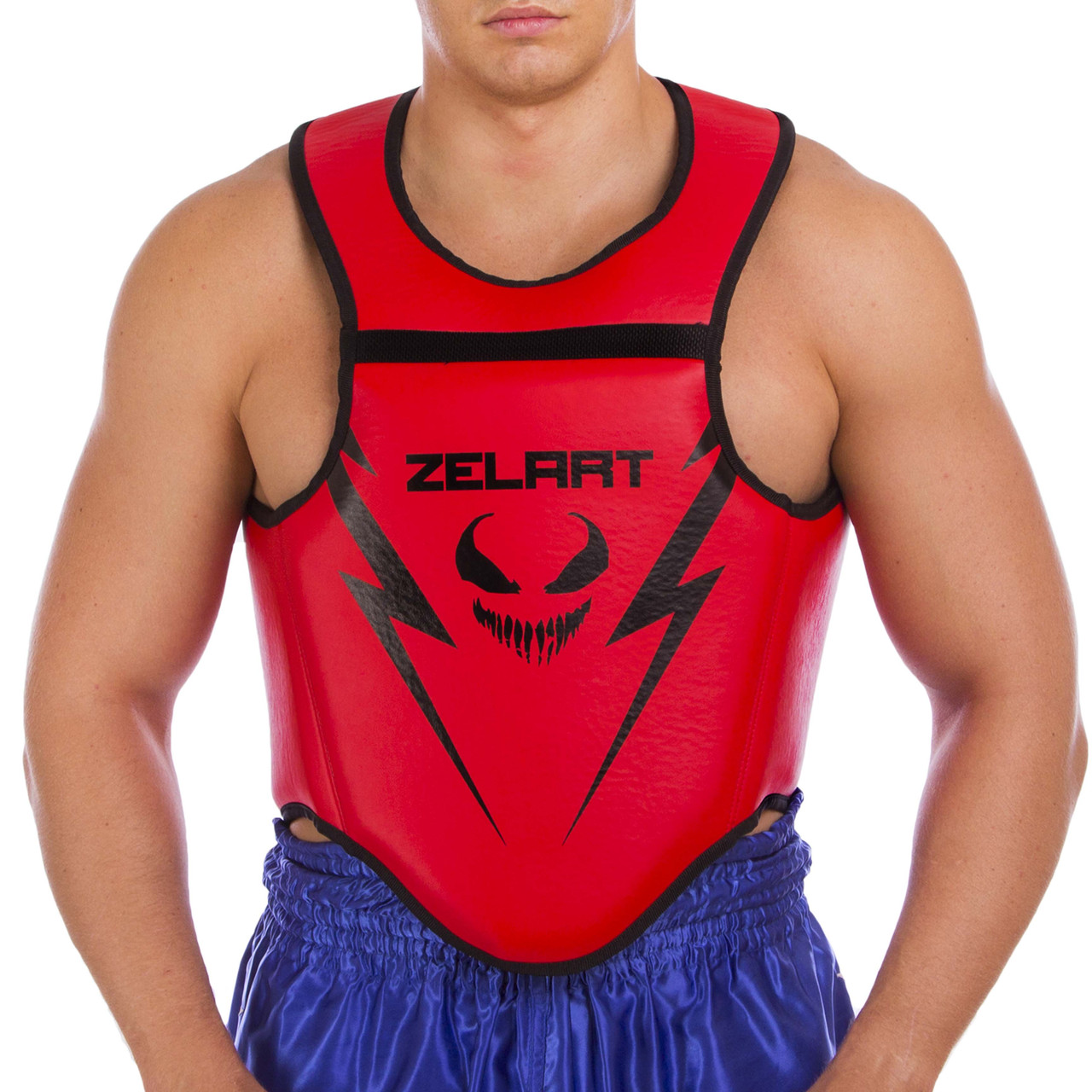 Захист корпусу жилет для єдиноборств Zelart 1377 розмір L (48-50) Red-Black