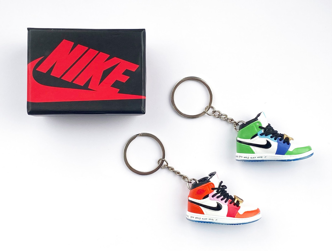 Мини обувь, фингер шузы, брелок Nike AIR Jordan Watch Color з коробкою Black, фото 1