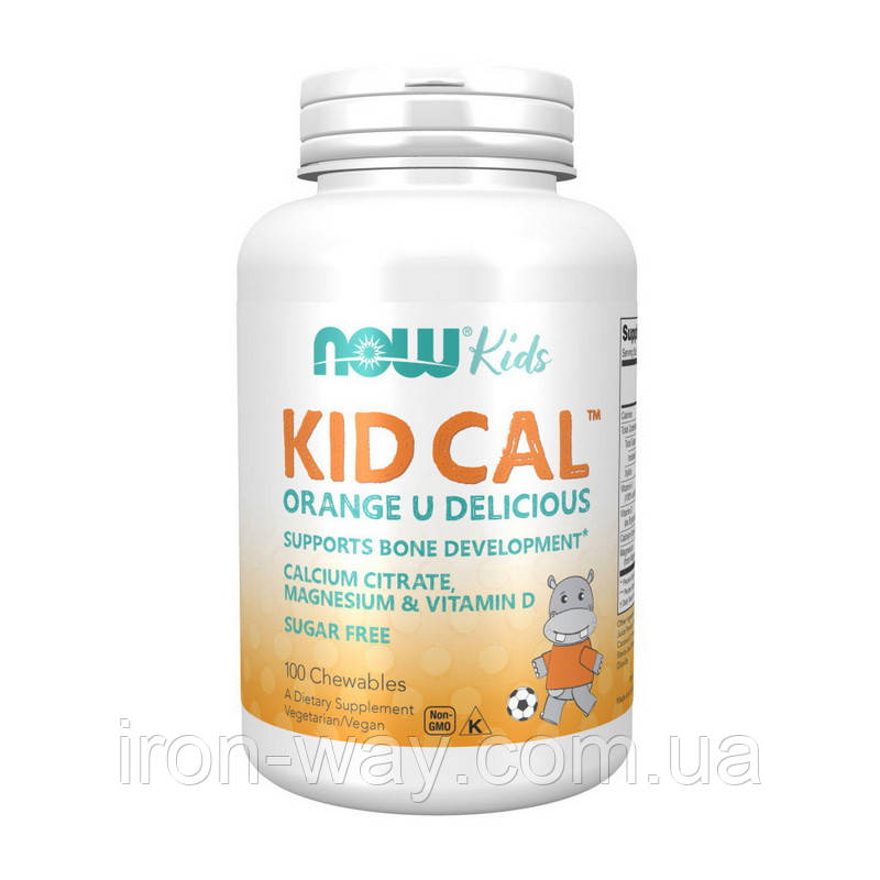 NOW Kid Cal (100 chewables), фото 1