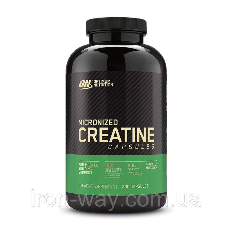 Optimum Nutrition Creatine 2500 (200 caps), фото 1