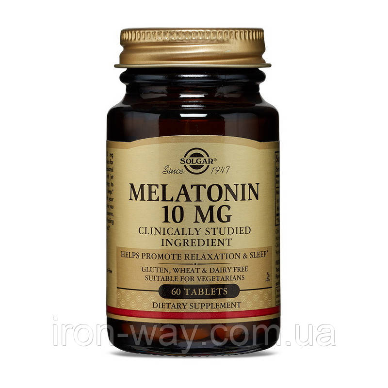 Solgar Melatonin 10 mg (60 tab), фото 1